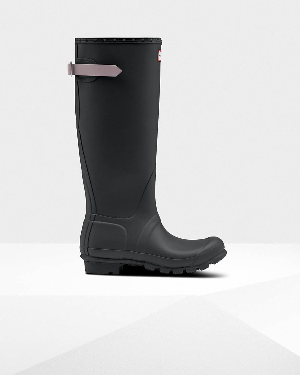 Women Hunter Original Back Adjustable | Tall Rain Boots Deep Green/Purple | NZ-86012-CXFM